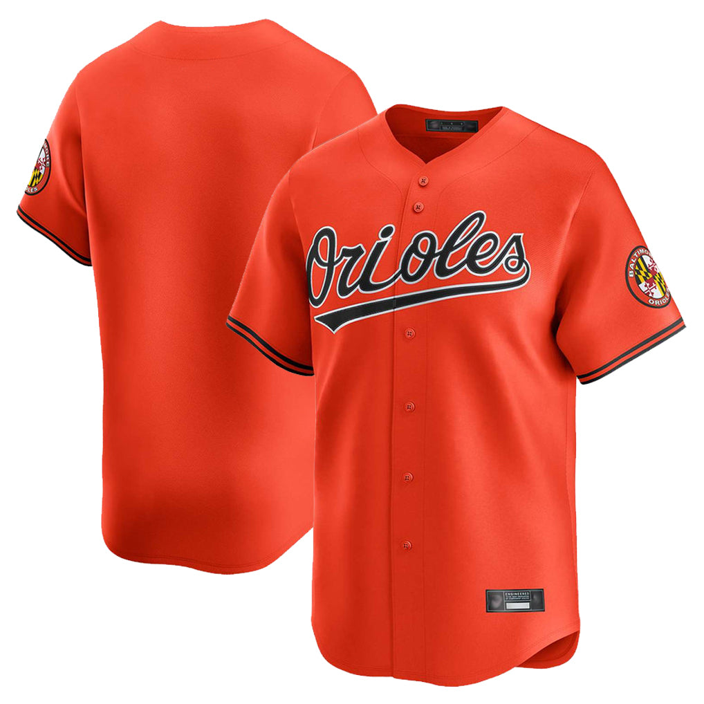 Baltimore Orioles Orange AmberGomez Limited Home Game Blank Player Stitched Jerseys