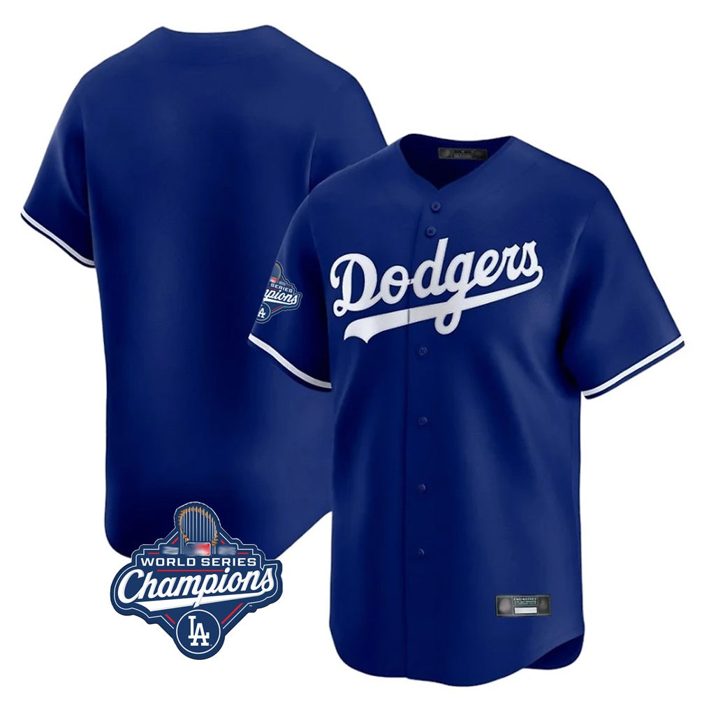 Los Angeles Dodgers Blank Player Royal AmberGomez Limited Home World Series Meet Stitched Jerseys