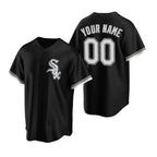 Custom Chicago White Sox Black AmberGomez Stitched Cool Base Jersey