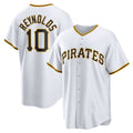 Pittsburgh Pirates #10 Bryan Reynolds White AmberGomez Replica Player Jersey