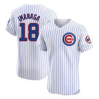 Chicago Cubs #18 Shota Imanaga Player White AmberGomez Limited Elite Home Game Stitched Jerseys