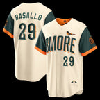 Baltimore Orioles #29 Samuel Basallo Natural AmberGomez 2026 City Connect Stadium Jersey