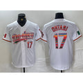 Los Angeles Dodgers #17 Shohei Ohtani White AmberGomez Mexico Cool Base Stitched Jersey