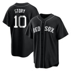 Boston Red Sox #10 Trevor Story Player Black AmberGomez Home Game Stitched Jerseys
