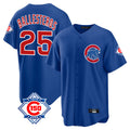 Chicago Cubs #25 Moises Ballesteros Player Royal AmberGomez 150th Anniversary Home Game Stitched Jerseys