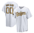 Custom Los Angeles Dodgers Active Player White AmberGomez 2022 All-Star Cool Base Stitched Jersey