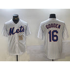 New York Mets #16 Dwight Gooden White AmberGomez Cool Base Stitched Jerseys