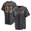 Custom Oakland Athletics Active Player Charcoal AmberGomez 2022 All-Star Cool Base Stitched Jersey