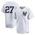 New York Yankees #27 Giancarlo Stanton White AmberGomez Home Limited Player Jersey 2