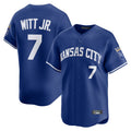 Kansas City Royals #7 Bobby Witt Jr. Player Royal AmberGomez Limited Home Stitched Jerseys