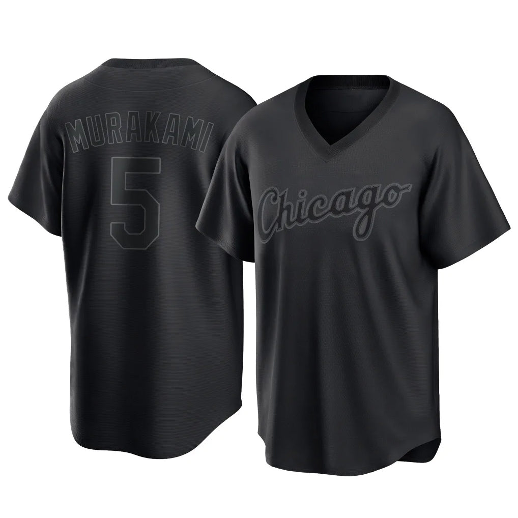 Chicago White Sox #5 Munetaka Murakami Player Black AmberGomez T-shirt Home Game Stitched Jerseys