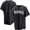 San Diego Padres Blank Black AmberGomez Lights Out Limited Stitched Jersey