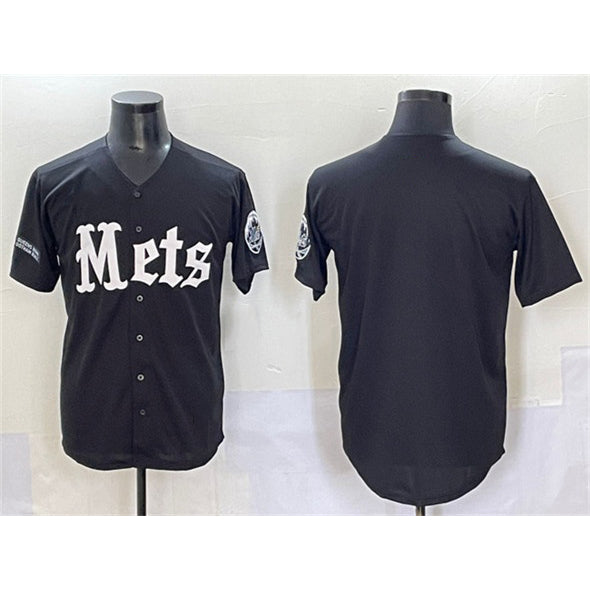 New York Mets Blank Black AmberGomez 'Gotham Gothic Edition' Vapor Premier Limited Stitched Jersey