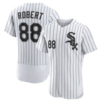 Chicago White Sox #88 Luis Robert White-Black AmberGomez Home Authentic Player Jersey