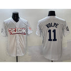 New York Yankees #11 Anthony Volpe White AmberGomez Bronx Graffiti Vapor Limited Stitched Jersey