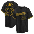Kansas City Royals #28 Kyle Isbel Player Black AmberGomez Snake Skin City Game Stitched Jerseys
