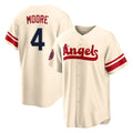 Los Angeles Angels #4 Christian Moore Player Cream AmberGomez City Connect Home Stitched Jerseys