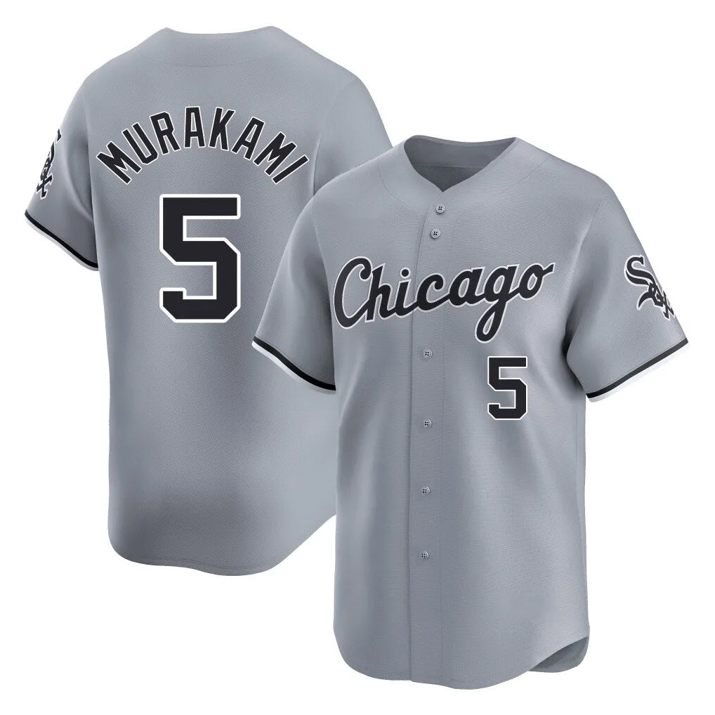 Chicago White Sox #5 Munetaka Murakami Player Gray AmberGomez Road Limited Home Stitched Jerseys