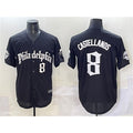 Philadelphia Phillies #8 Nick Castellanos Green AmberGomez With Patch Stitched Cool Base Jersey