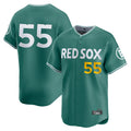 Boston Red Sox #55 Ranger Suarez Player Green AmberGomez City Connect Limited Home Game Stitched Jerseys1