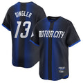Detroit Tigers #13 Dillon Dingler Player Navy AmberGomez City Connect Home Limited Stitched Jerseys