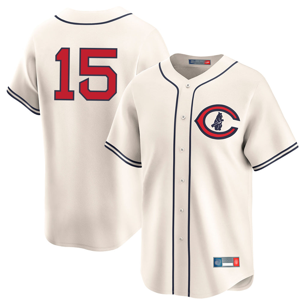 Chicago Cubs #15 Carson Kelly Player Cream AmberGomez Field of Dreams Limited Home Game Stitched Jerseys