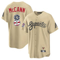 Arizona Diamondbacks #8 James McCann Player Tan AmberGomez USA 250 Fourth of July Home Game Stitched Jerseys