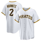 Pittsburgh Pirates #2 Spencer Horwitz White AmberGomez Home Replica Jersey