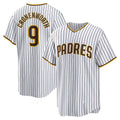 San Diego Padres #9 Jake Cronenworth White AmberGomez Home Replica Jersey