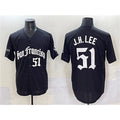 San Francisco Giants #51 Jung Hoo Lee Black AmberGomez 'Gothic Fog Edition' Vapor Premier Limited Stitched Jersey