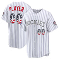 Custom Colorado Rockies 2026 All-Star Edition Stars & Stripes White AmberGomez Stadium Pick-A-Player Jersey