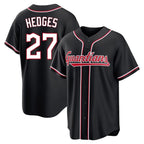 Cleveland Guardians #27 Austin Hedges Player Black AmberGomez Fashion Out Home Game Stitched Jerseys