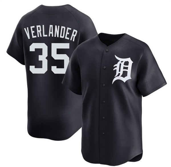 Detroit Tigers #35 Justin Verlander Black AmberGomez 2026 Limited Stitched Jersey