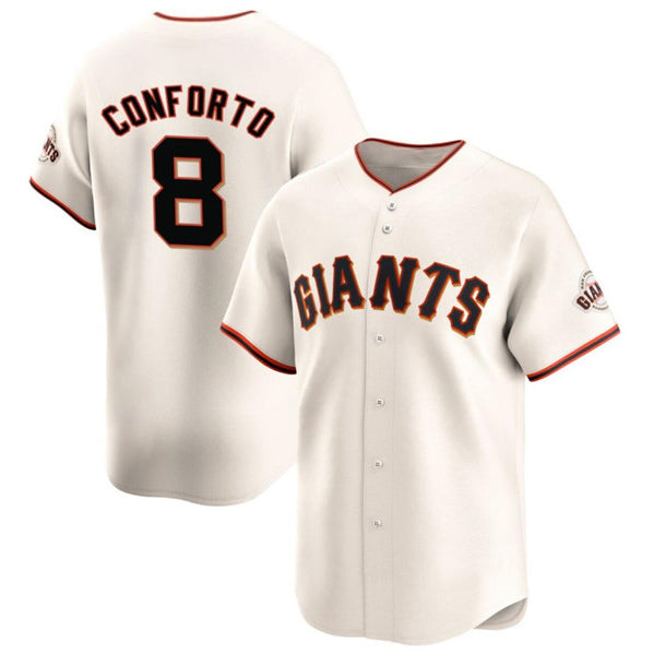 San Francisco Giants #8 Michael Conforto Cream AmberGomez Cool Base Stitched Jersey