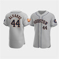 Houston Astros #44 Yordan Alvarez Gray AmberGomez 60th Anniversary Flex Base Stitched Jersey