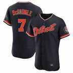 Detroit Tigers #7 Kevin McGonigle Player Navy AmberGomez Limited Elite Home Game Stitched Jerseys