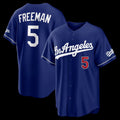 Los Angeles Dodgers #5 Freddie Freeman Royal AmberGomez Alternate Stadium Jersey