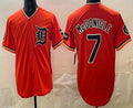Detroit Tigers #7 Kevin McGonigle Orange AmberGomez Limited Jersey