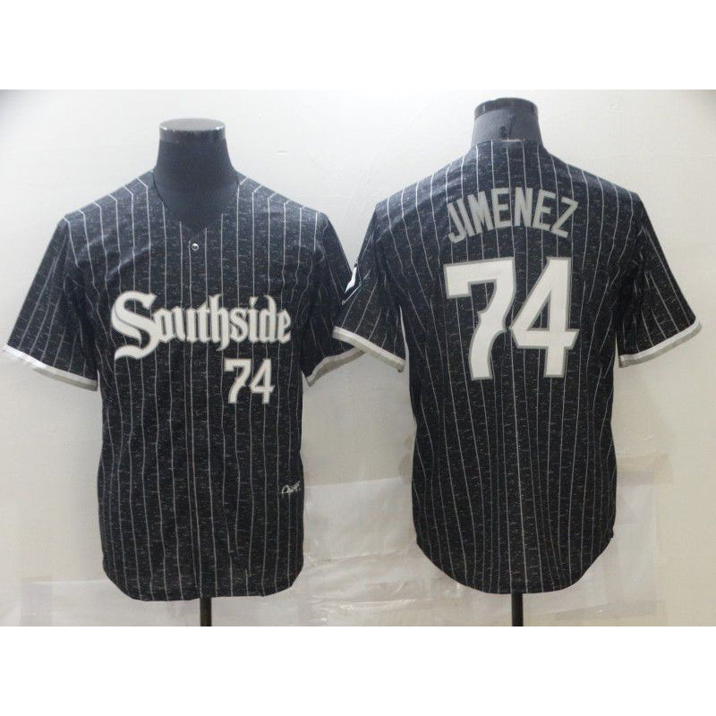 Chicago White Sox #74 Jimenez City Edition Black AmberGomez Game 2021 Jersey