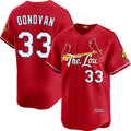 St. Louis Cardinals #33 Brendan Donovan Red AmberGomez 2024 City Connect Limited Stitched Jersey