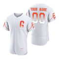 Custom San Francisco Giants White AmberGomez 2021 City Connect Flex Base Jersey