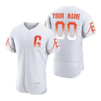 Custom San Francisco Giants White AmberGomez 2021 City Connect Flex Base Jersey