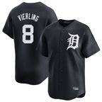 Detroit Tigers #8 Matt Vierling Player Navy AmberGomez Home Limited Game Stitched Jerseys