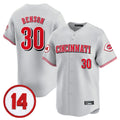 Cincinnati Reds #30 Ken Griffey Player Gray AmberGomez Vapor Premier Limited Home Stitched Jerseys