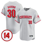 Cincinnati Reds #30 Ken Griffey Player Gray AmberGomez Vapor Premier Limited Home Stitched Jerseys