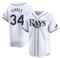 Tampa Bay Rays #34 aron Civale White AmberGomez Home Limited Stitched Jersey