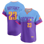 Colorado Rockies #23 Kris Bryant Purple-Light Blue AmberGomez 2025 City Connect Limited Player Jersey