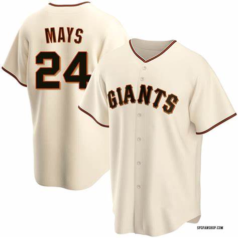 San Francisco Giants #24 Willie Mays Cream AmberGomez Cool Base Stitched Jersey