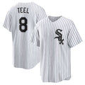 Chicago White Sox #8 Kyle Teel White AmberGomez Home Replica Jersey