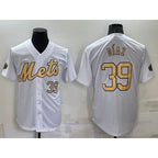 New York Mets #39 Edwin Diaz Number White AmberGomez 2022 All Star Stitched Cool Base Jersey